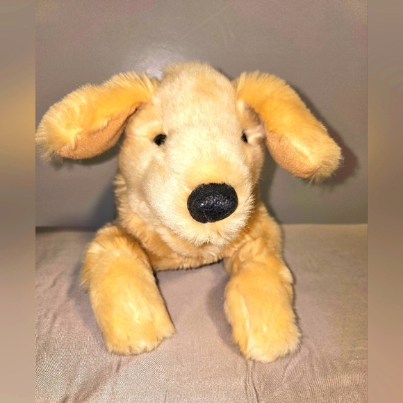 Folkmanis Golden Retriever Puppy 13” Hand Puppet Stuffed Animal Plush 21FM031 - Picture 1 of 5